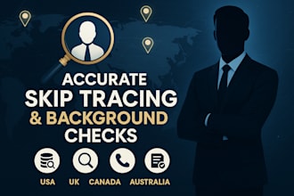 provide accurate skip tracing and background checks with verified data