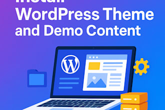 install wordpress theme and demo content on your hosting