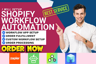 setup shopify store workflow automation zapier mesa arigato shopify flow
