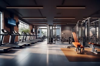 renovate gym interior,yoga studio design,workout space,fitness equipment layout
