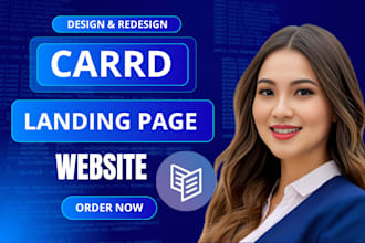 redesign carrd website design carrd landing page design carrd co