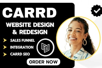 redesign carrd website design carrd landing page design carrd co