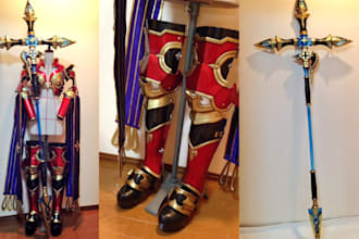 make wearable cosplay creation marvel mask led armor full fabric anime armor