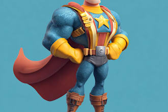 draw your superhero character design