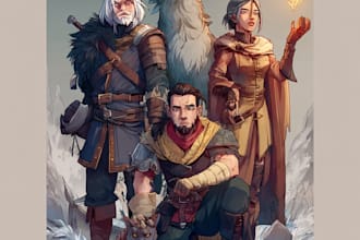 draw your dnd party