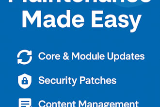 maintain, update, and manage your drupal website