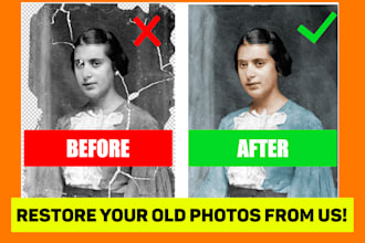 restore old photos, repair damage, and colorize pictures