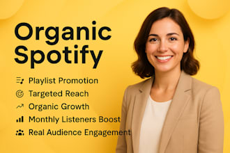 get real and active spotify followers organically
