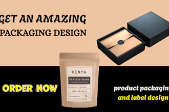 do custom, premium product packaging design, pouch design and bag design
