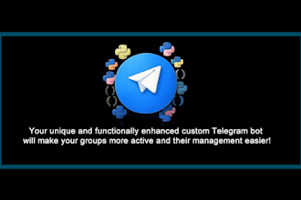 build a custom telegram bot with python