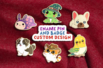 design unique custom enamel pins and badges for you