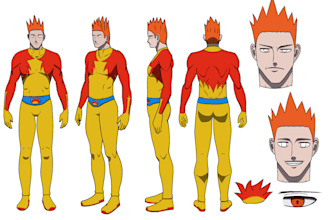 draw character reference sheet in anime style