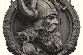 design an awesome medieval vintage fantasy logo