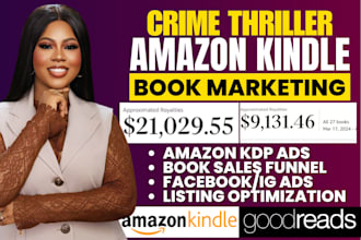 do amazon kindle ebook promotion, crime thriller book marketing, amazon KDP ads