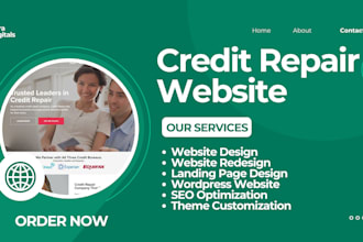credit repair website, credit website, finance website, insurance website