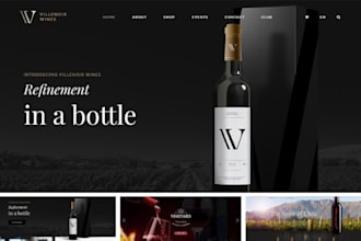 design wine website liquor store beverage store tea