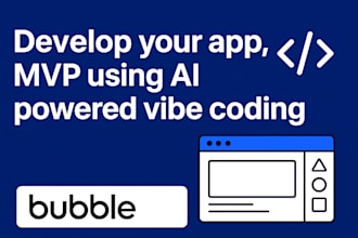 develop your app, mvp using ai powered vibe coding, bubble io