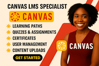 create professional lms course website with quizz using learndash canvas