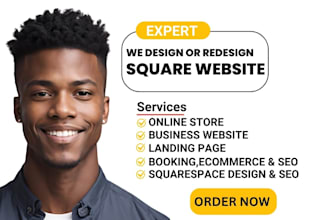 build and design your square website and square online store