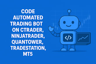 code automated trading bot on ctrader, ninjatrader, quantower, tradestation, mt5