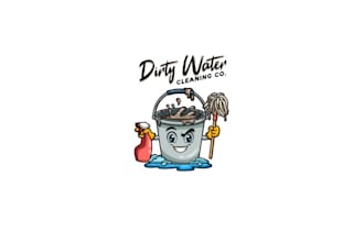 design fun disruptive cleaning business logo
