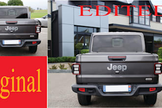 edit automotive image for dealerships and photographer