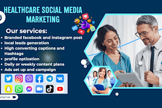 be your home care healthcare social media marketing manager for lead generation