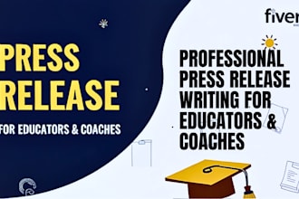 write a press release for teachers and coaches