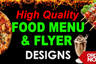 design creative food restaurant menu design