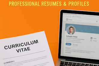 rewrite your CV and linkedin profile professionally