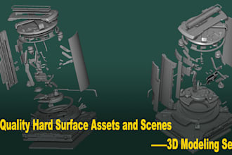 design and create hard surface weapons, props and environments