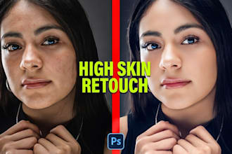 natural portrait and skin retouch