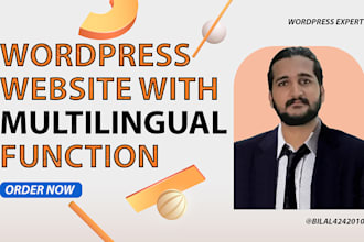 develop wordpress website with multilingual function