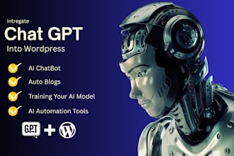 integrate openai chatgpt API into wordpress for auto blogging and chat bots