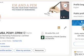 create your new linkedin profile