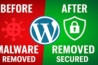 remove malware, fix hacked wordpress site, and secure it