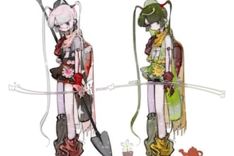 draw custom anime character full or half body, or chibi illustration