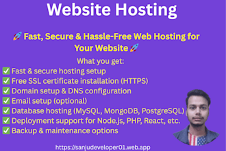 host your maintain your website
