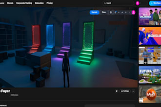 create immersive metaverse environments and virtual worlds in unity