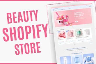 build skincare website beauty website and cosmetics website with shopify