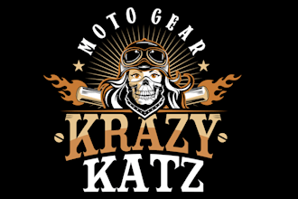 do modern professionall biker logo design
