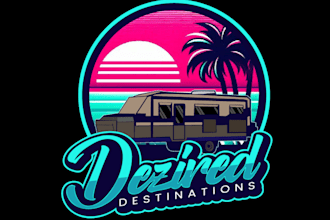 do modern custom travel logo