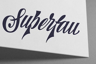 design a custom hand lettered signature logo