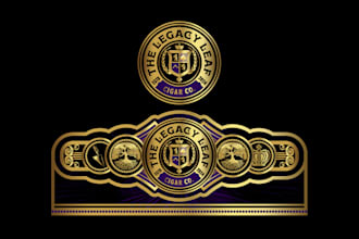 do vintage cigar label, cigar band, cigar box, cannabis and cigar logo design