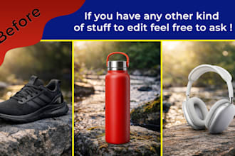 remove,edit,add product  background professionally