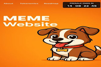 design memecoin website roadmap tokenomics white paper for your memecoin project