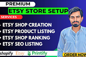 setup etsy store, setup etsy shop, etsy product listing etsy seo