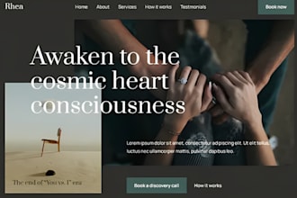 build wordpress spiritual coaching website emotional healing site with booking