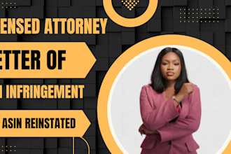 be your legal counsel for amazon asin letter of non infringement