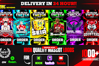 design unique cartoon character and mascot logo